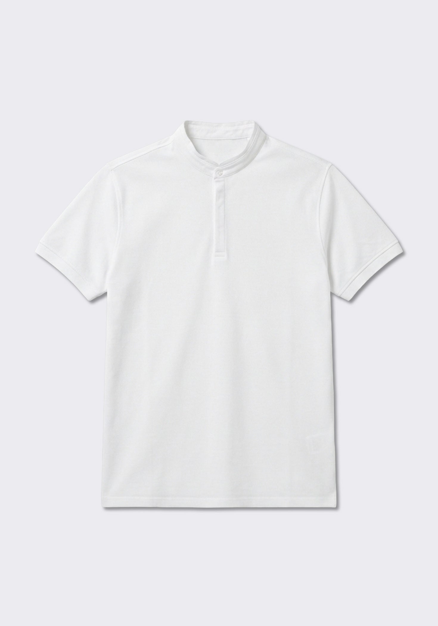 Polo coreana 100% cotone|Colore:Bianco