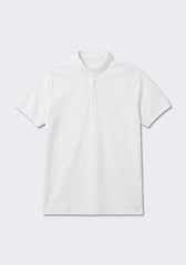 Polo coreana 100% cotone|Colore:Bianco