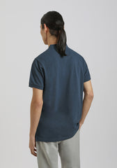 Polo coreana 100% cotone|Colore:Jeans
