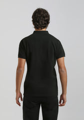 Polo coreana 100% cotone|Colore:Nero