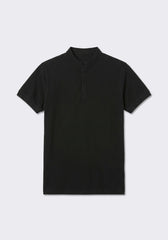 Polo coreana 100% cotone|Colore:Nero