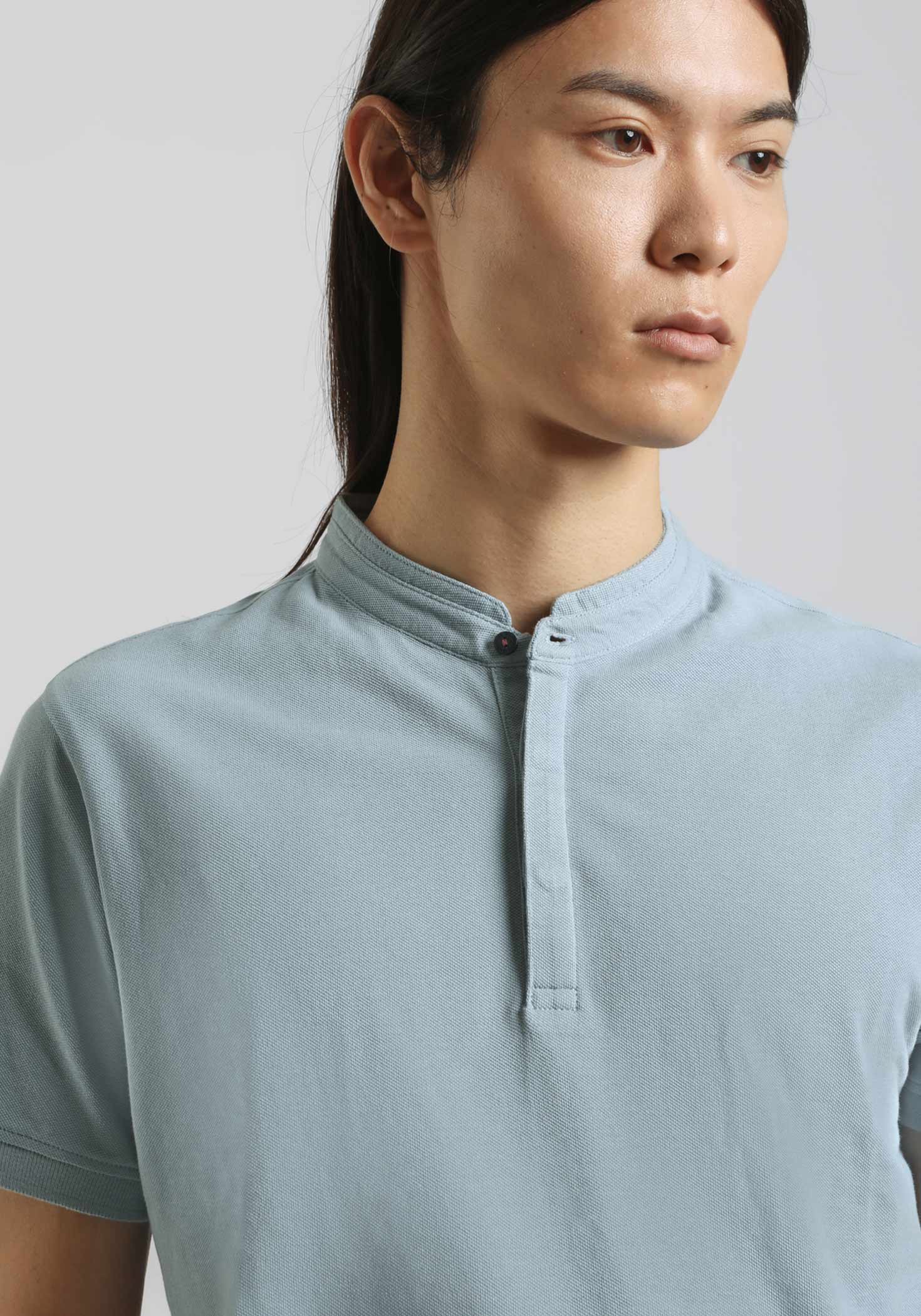 Polo coreana 100% cotone|Colore:Polvere