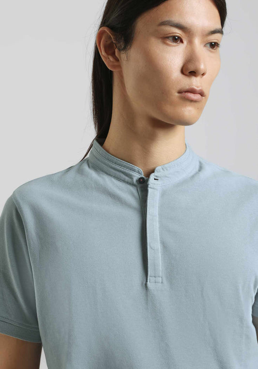 Polo coreana 100% cotone|Colore:Polvere