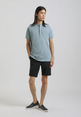 Polo coreana 100% cotone|Colore:Polvere