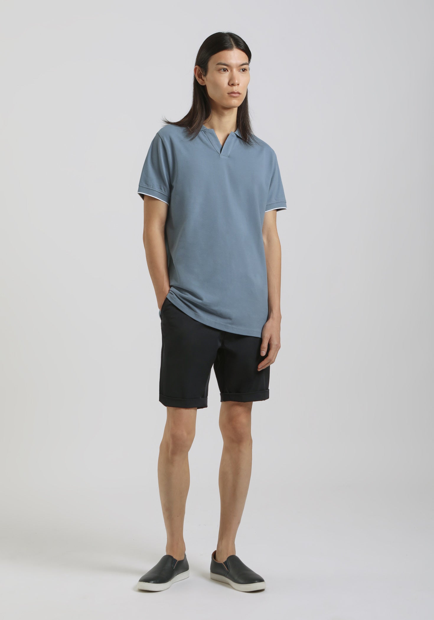 Polo 100% cotone|Colore:Ciano