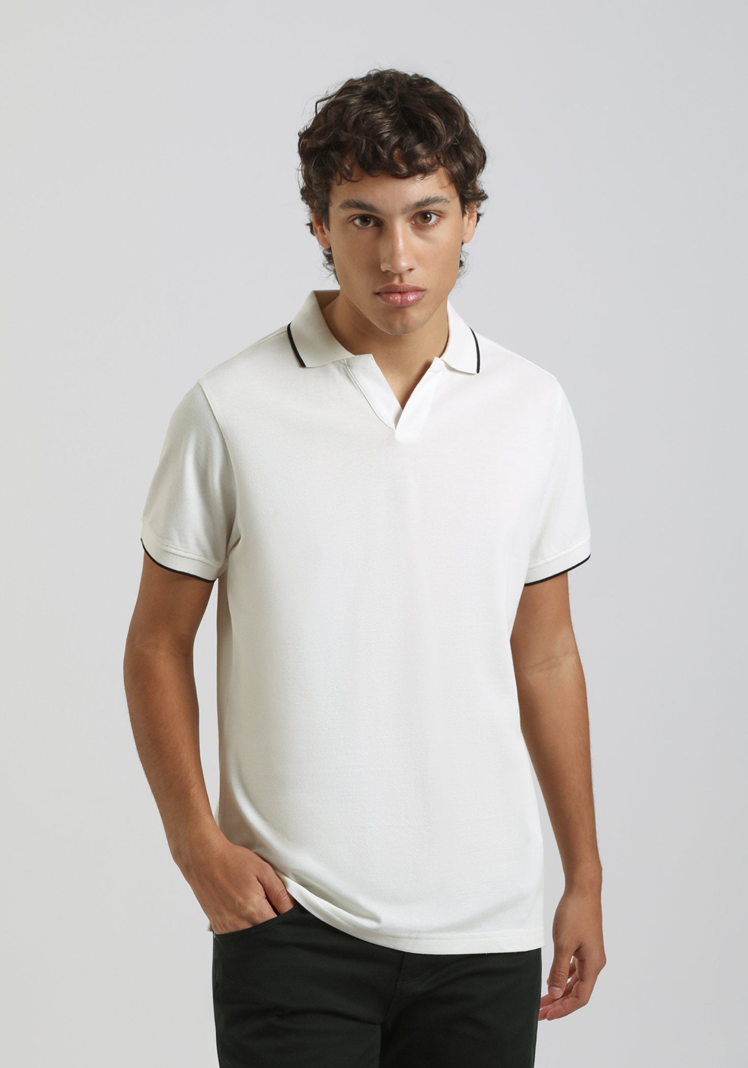 Polo 100% cotone|Colore:Off white