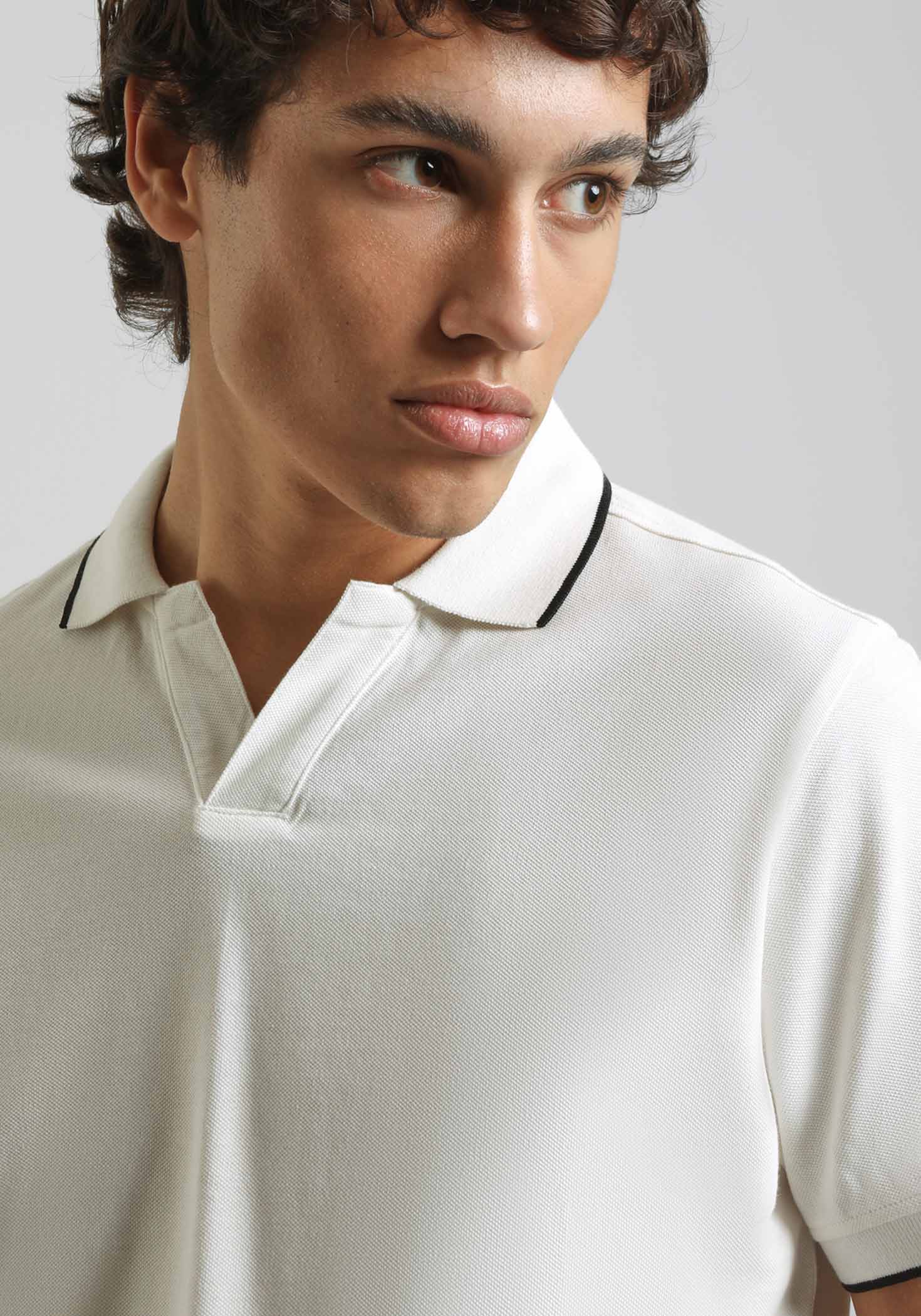 Polo 100% cotone|Colore:Off white