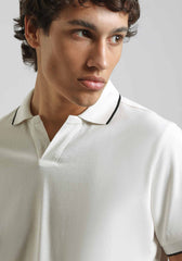 Polo 100% cotone|Colore:Off white