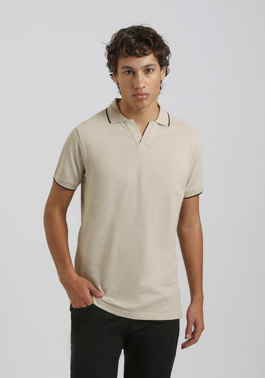 Polo 100% cotone|Colore:Sabbia