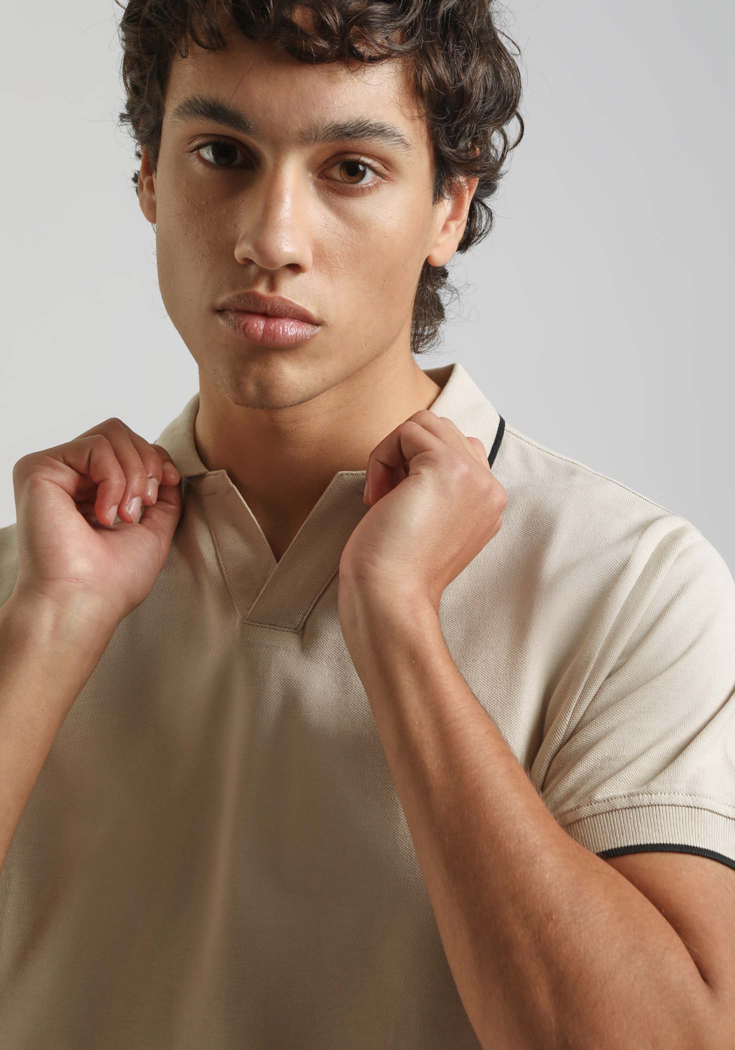 Polo 100% cotone|Colore:Sabbia