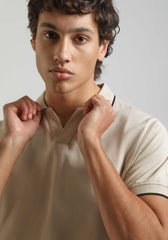 Polo 100% cotone|Colore:Sabbia