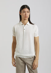 Polo in maglia|Colore:Off white