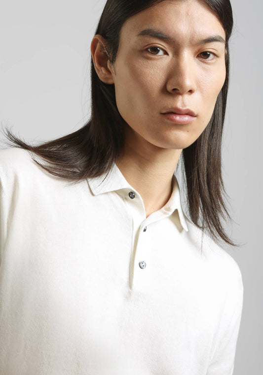 Polo in maglia|Colore:Off white