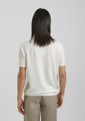 Polo in maglia|Colore:Off white