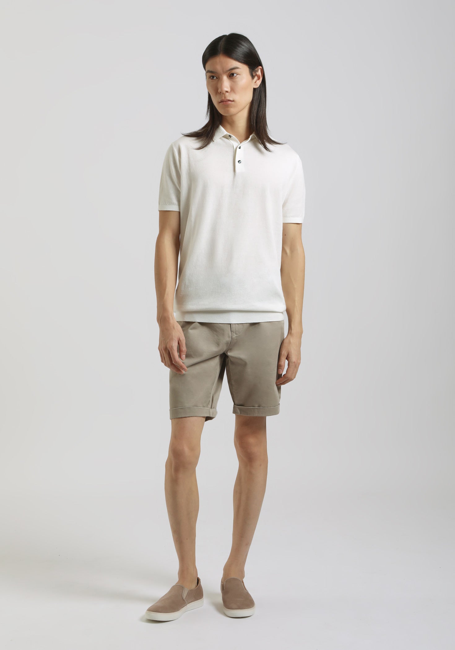 Polo in maglia|Colore:Off white