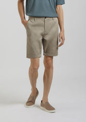 Bermuda chino in cotone|Colore:Sabbia