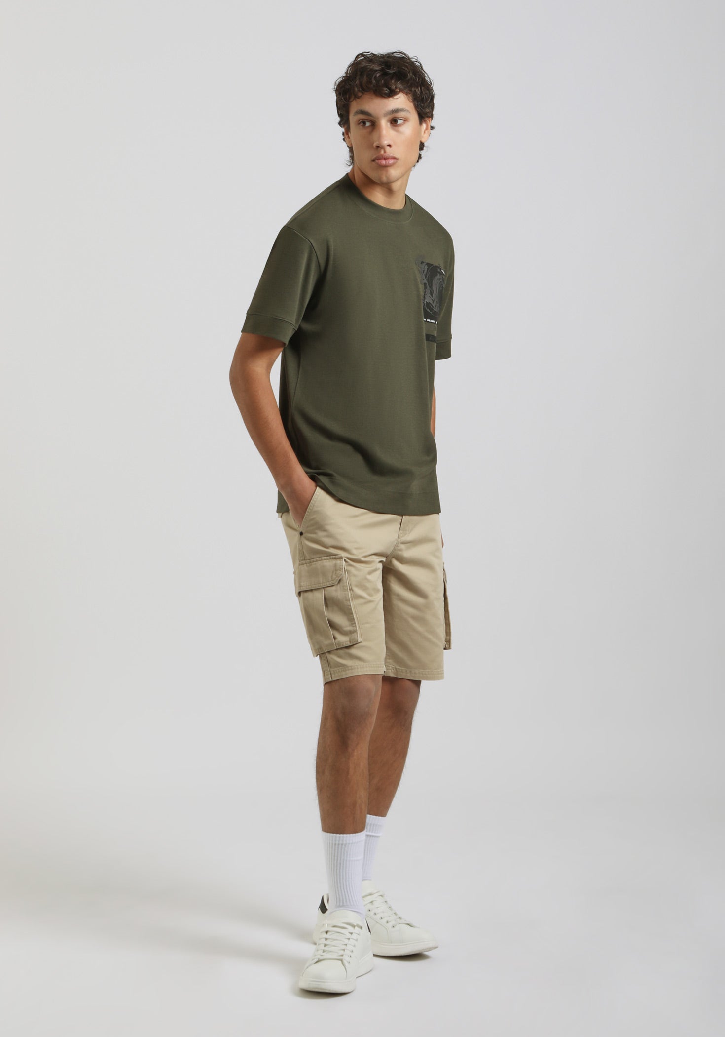 Bermuda cargo 100% cotone|Colore:Corda