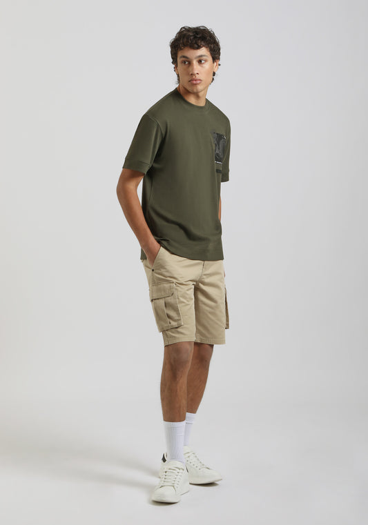 Bermuda cargo 100% cotone|Colore:Corda
