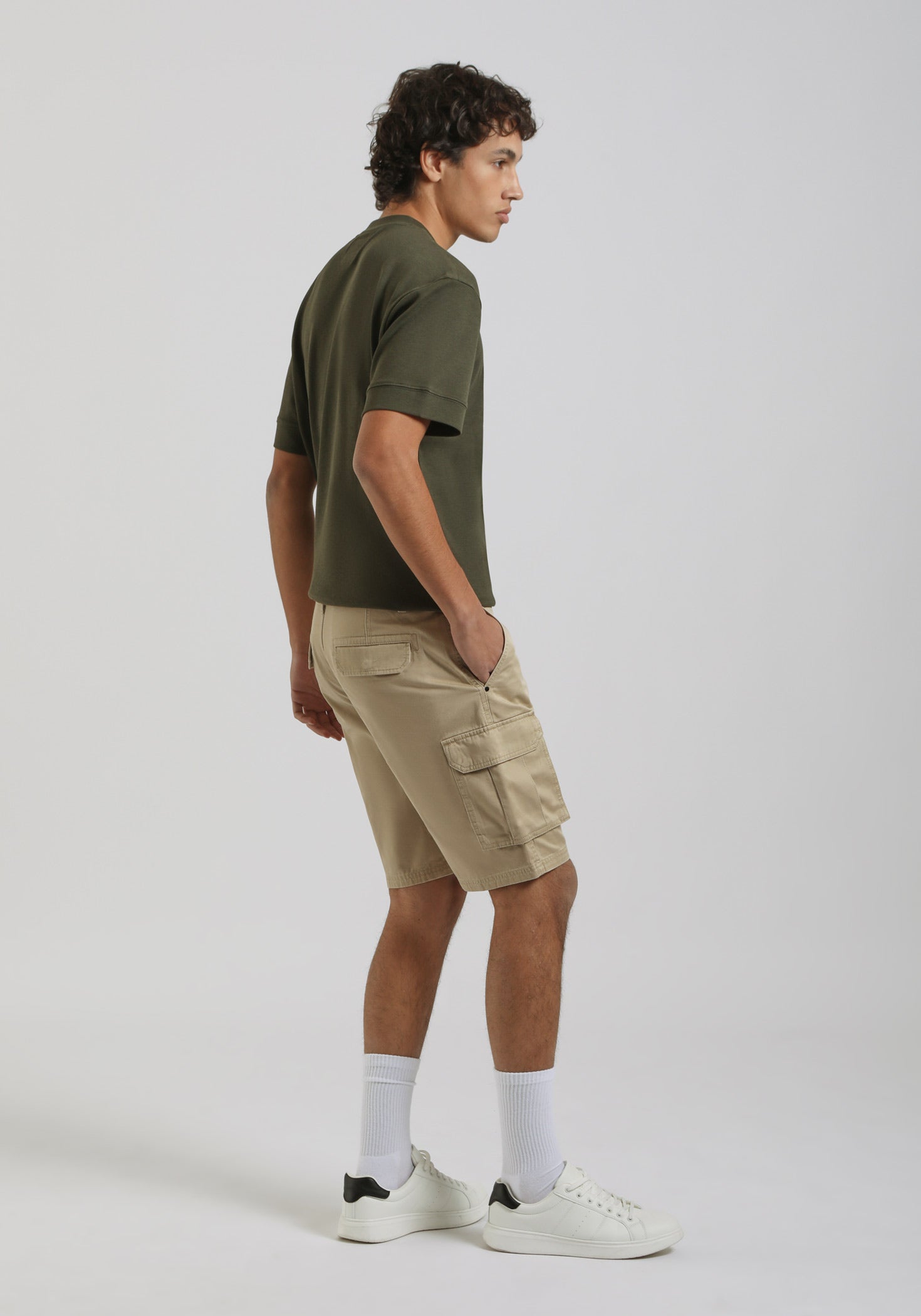 Bermuda cargo 100% cotone|Colore:Corda