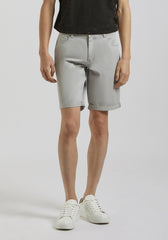 Bermuda cinque tasche in cotone|Colore:Grigio perla