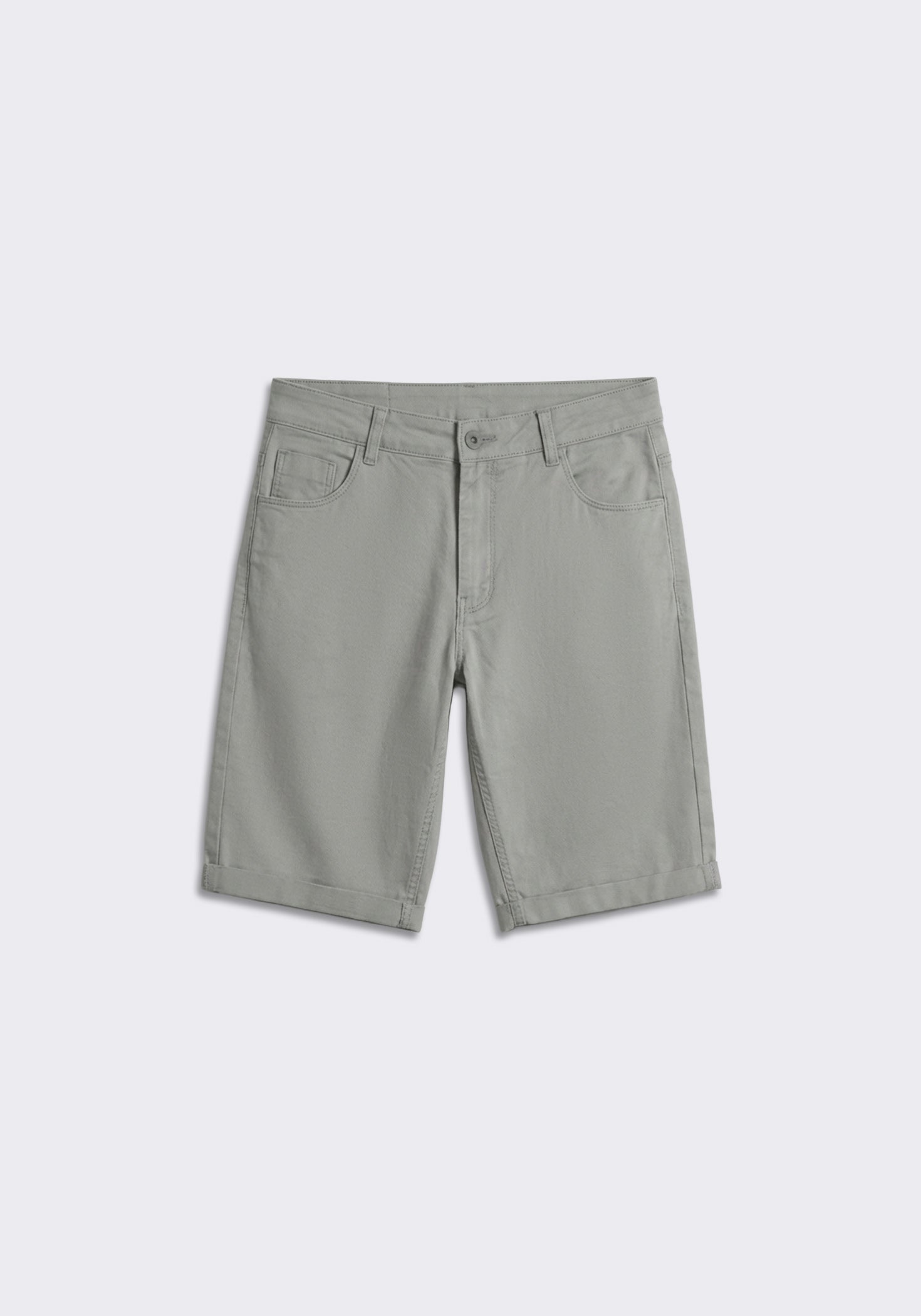 Bermuda cinque tasche in cotone|Colore:Grigio perla