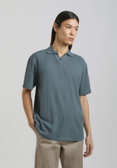 Polo strutturata|Colore:Ciano