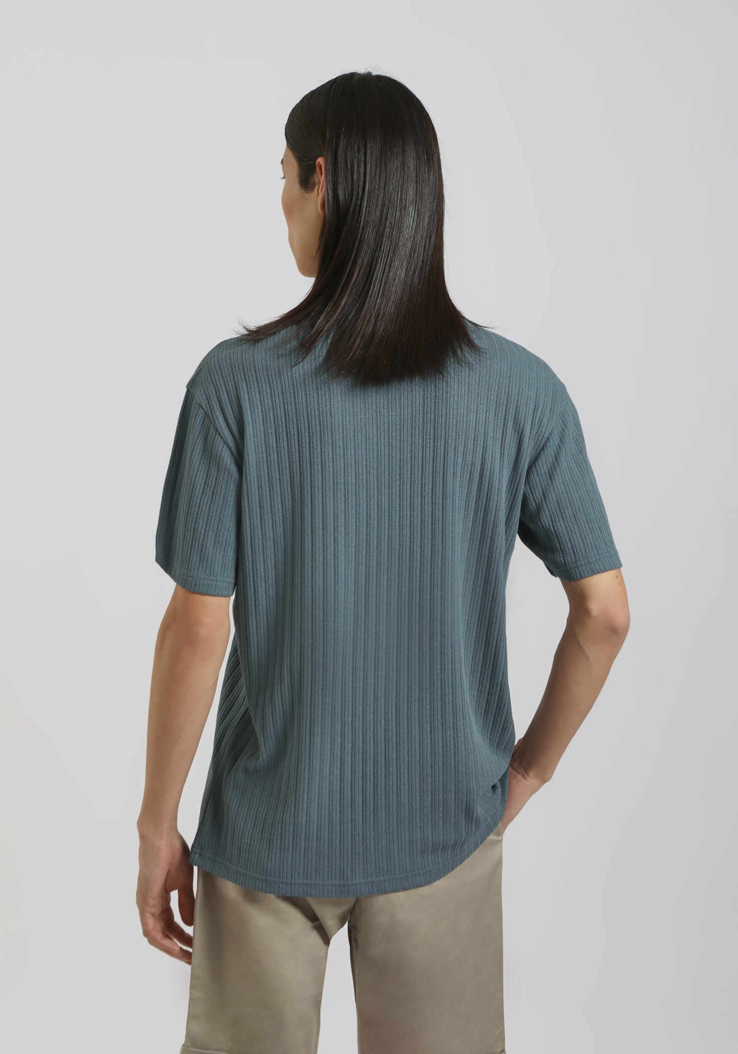 Polo strutturata|Colore:Ciano