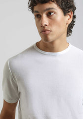 T-shirt in maglia|Colore:Bianco