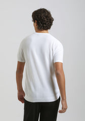T-shirt in maglia|Colore:Bianco