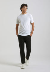 T-shirt in maglia|Colore:Bianco