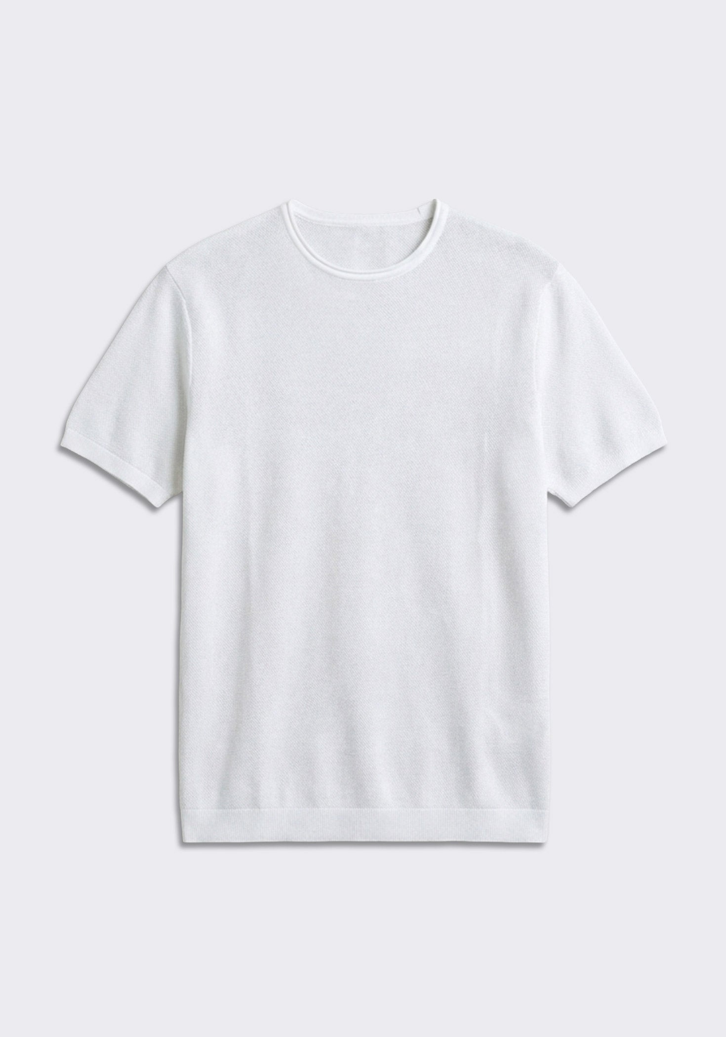 T-shirt in maglia|Colore:Bianco