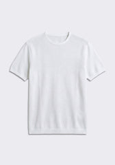 T-shirt in maglia|Colore:Bianco