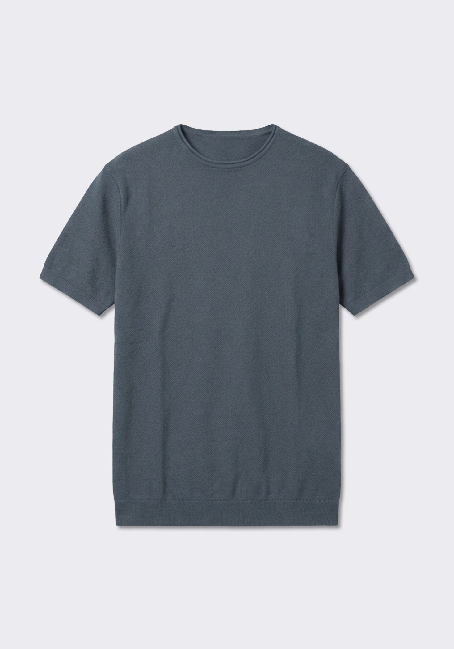 T-shirt in maglia|Colore:Denim