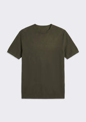 T-shirt in maglia|Colore:Verde scuro