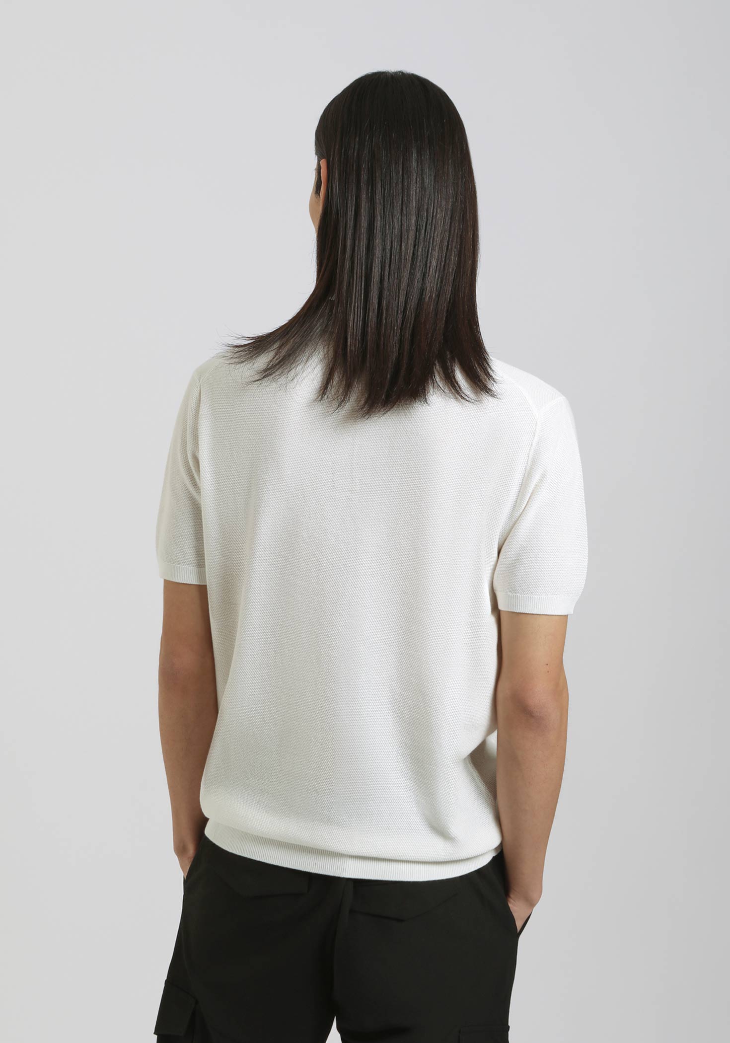 Polo in maglia|Colore:Off white