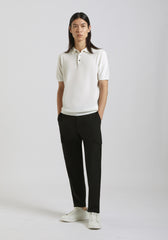 Polo in maglia|Colore:Off white