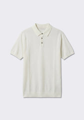 Polo in maglia|Colore:Off white