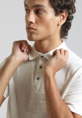 Polo in maglia|Colore:Off white