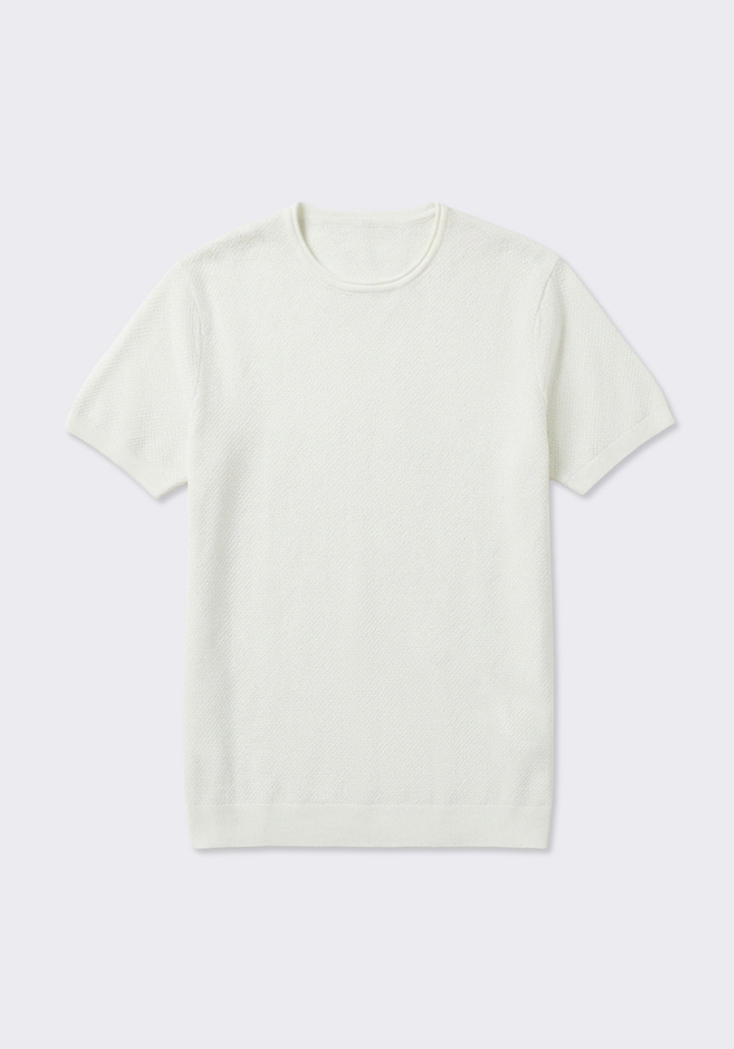 T-shirt in maglia|Colore:Off white