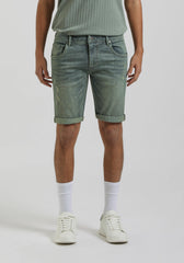 Bermuda di jeans slim fit effetto sabbia|Colore:Jeans