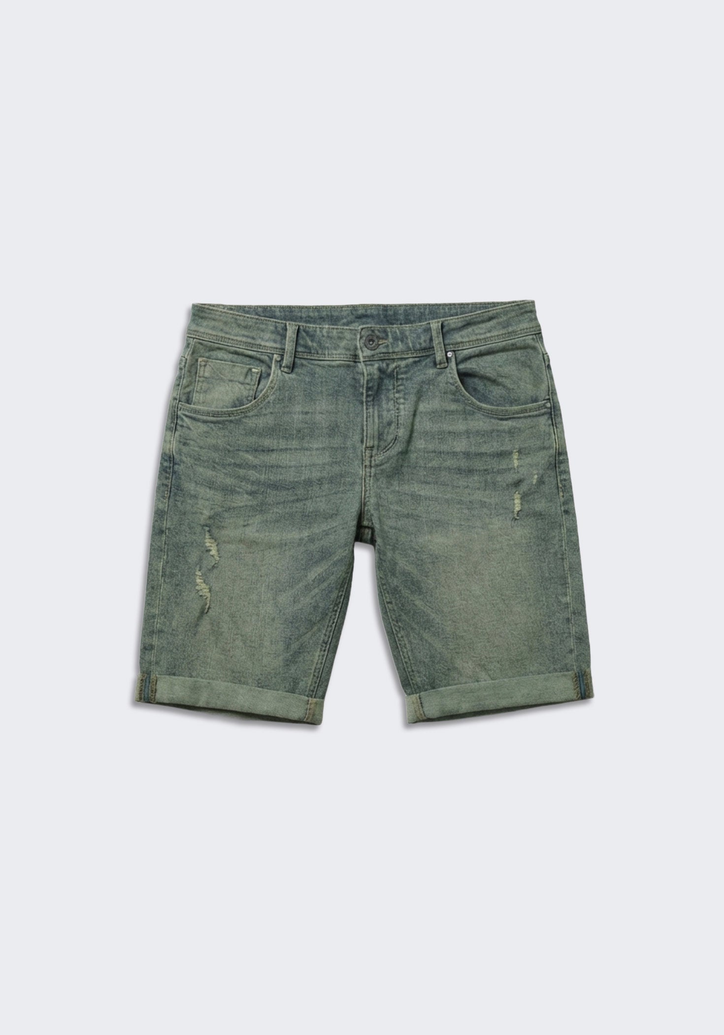 Bermuda di jeans slim fit effetto sabbia|Colore:Jeans