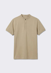 Polo coreana 100% cotone|Colore:Beige