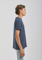 T-shirt 100% cotone con stampa|Colore:Jeans