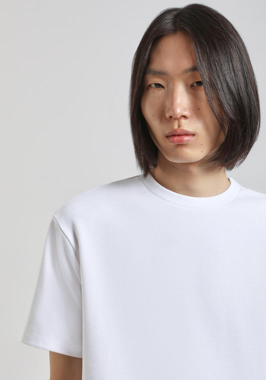 T-shirt strutturata|Colore:Bianco