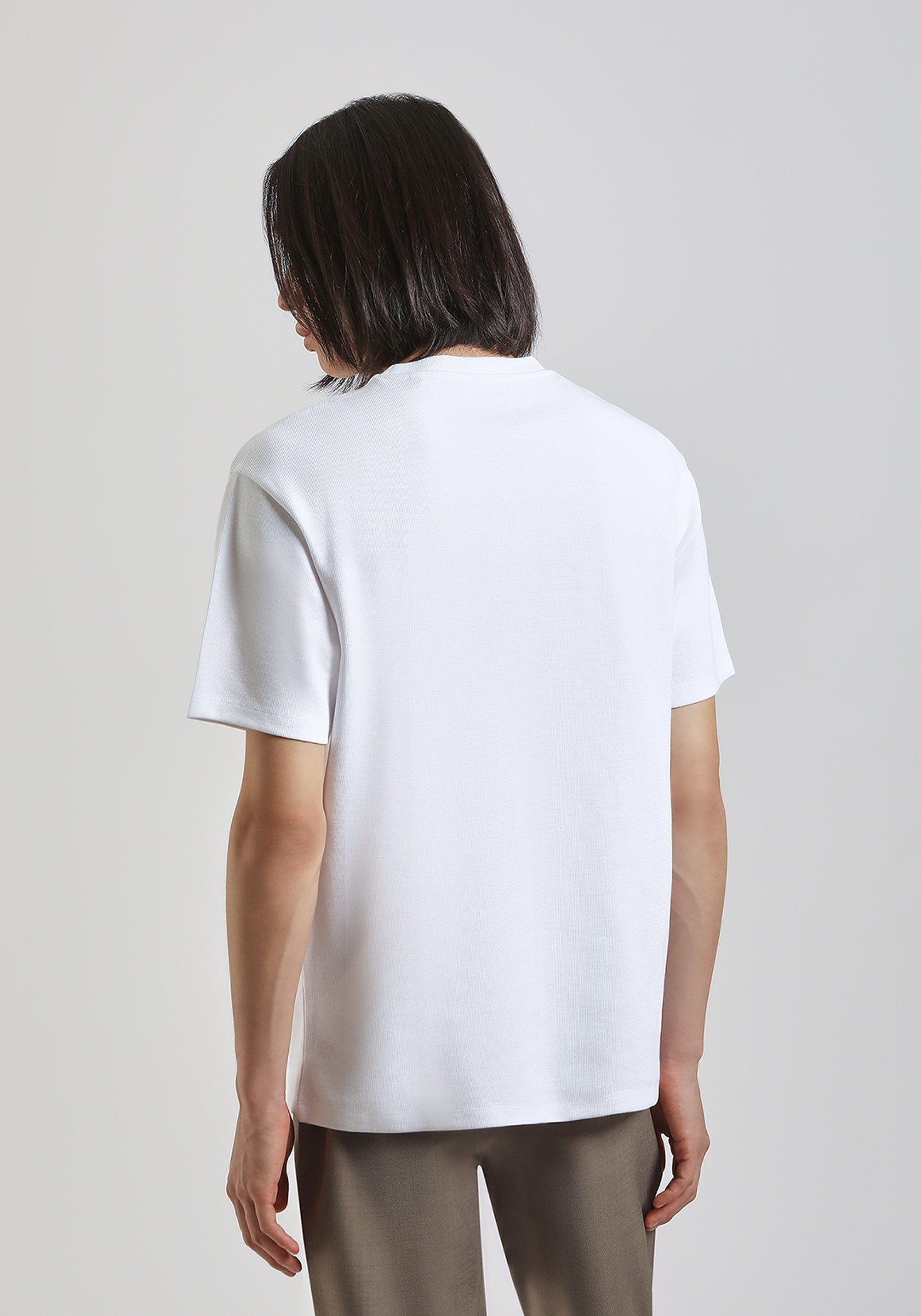 T-shirt strutturata|Colore:Bianco