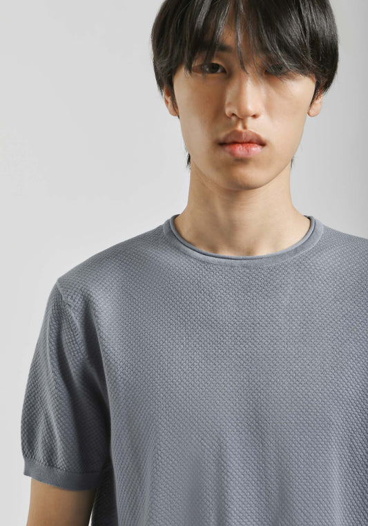 T-shirt in maglia|Colore:Ciano
