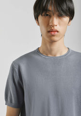 T-shirt in maglia|Colore:Ciano