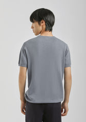 T-shirt in maglia|Colore:Ciano