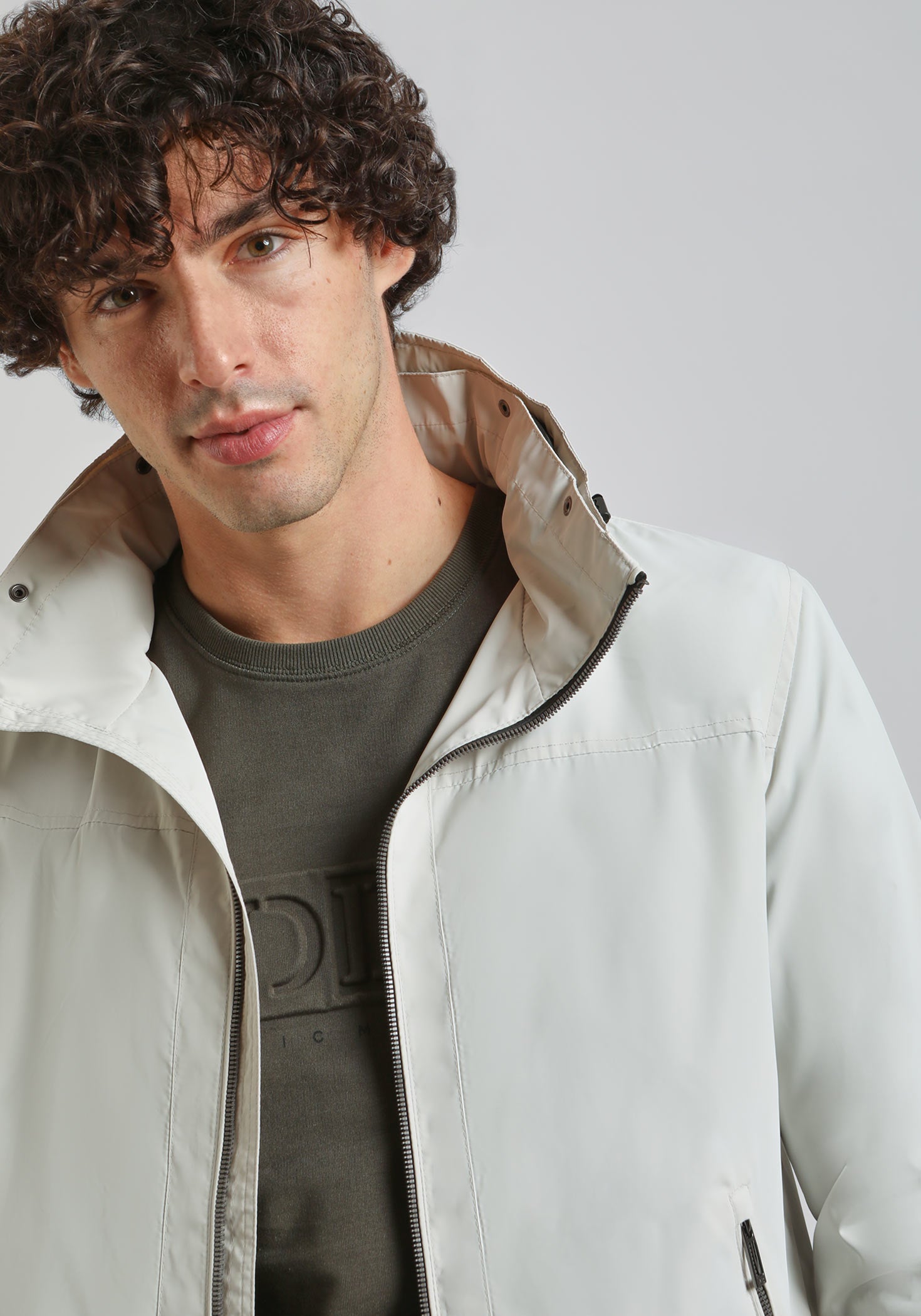 Giacca a vento|Colore:Off white