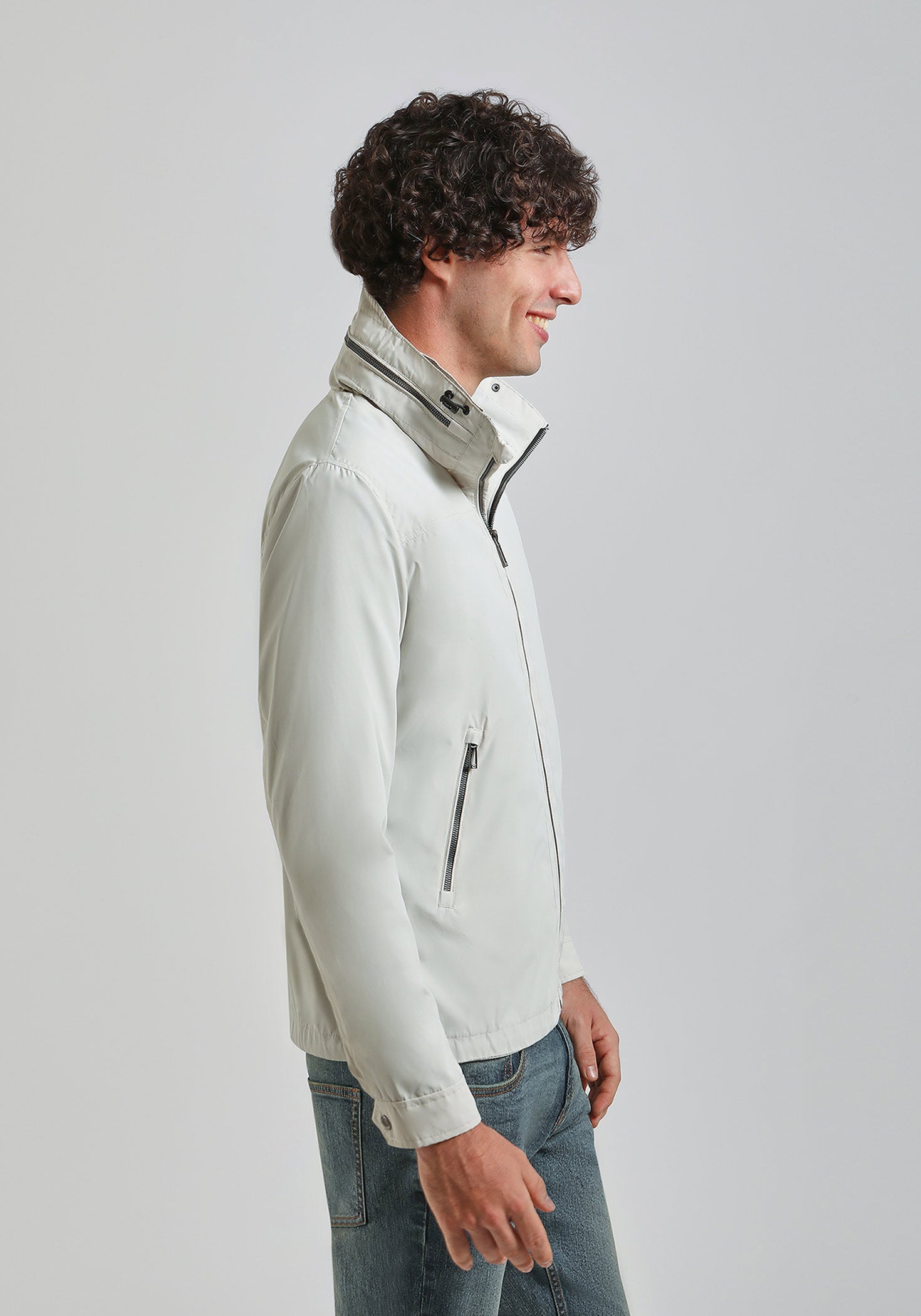 Giacca a vento|Colore:Off white